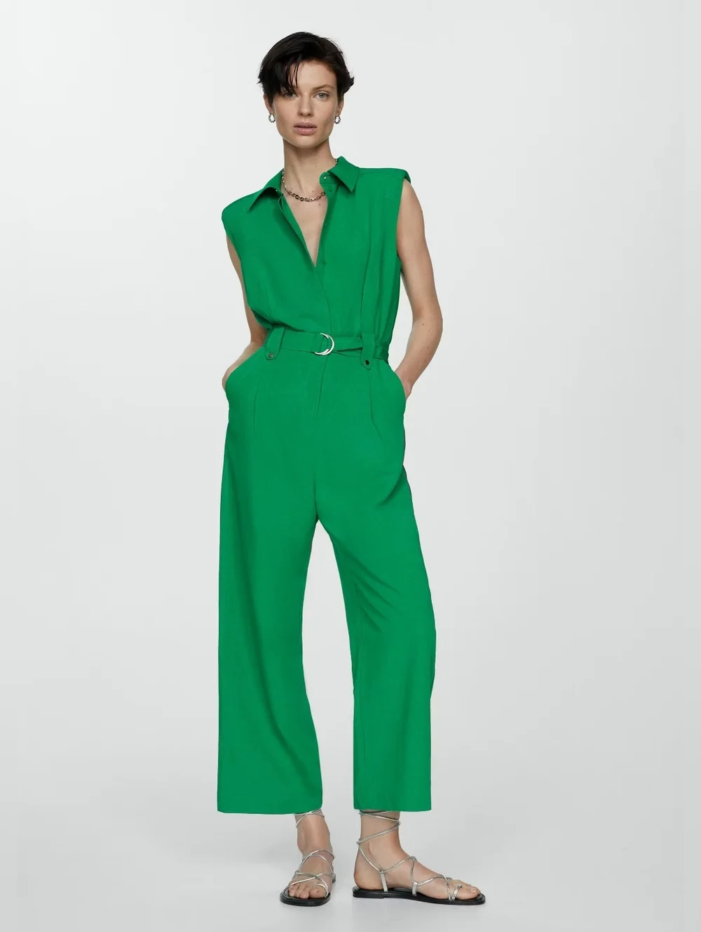 Mango Jumpsuit with belt clips